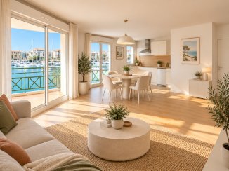 Port Fréjus – T2 de 51 m² avec grand balcon et vue imprenable sur le port - Fréjus (83380)