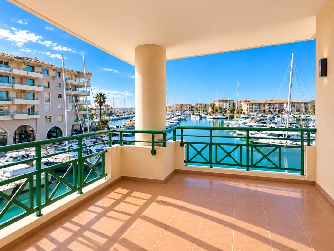 PORT FRÉJUS – Un appartement lumineux avec une vue exceptionnelle sur le port et la mer! - Photo 1 - Port Fréjus